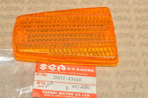 NOS Suzuki GS1100 GS1150 GS550 GS700 GS750 Turn Signal Lens Cover 35612-43410