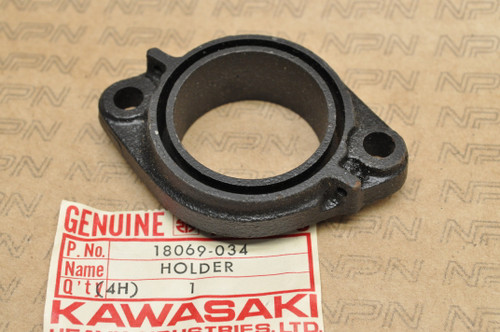 NOS Kawasaki 1972-75 G5 Cylinder Exhaust Muffler Header Pipe Holder 18069-034