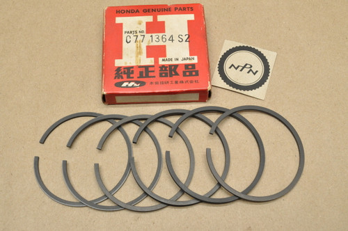 NOS Honda CA77 .50 Oversize Piston Ring Set for 2 Pistons = 6 Rings 13030-266-000