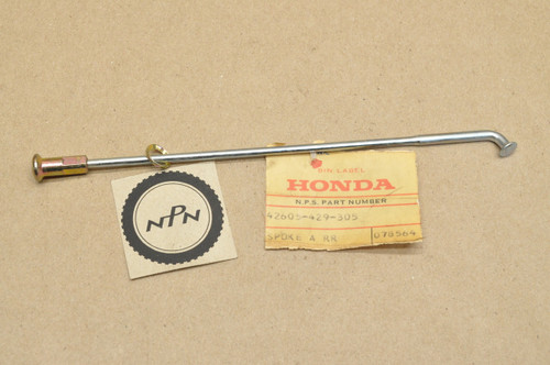 NOS Honda XL250 XL500 XR500 Rear Wheel Spoke A & Nipple w/ Washer 42605-429-305