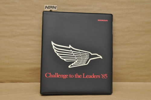 Vintage 1985 Honda Motorcycle Shop Service Manual 3 Ring 1" Black Binder Only