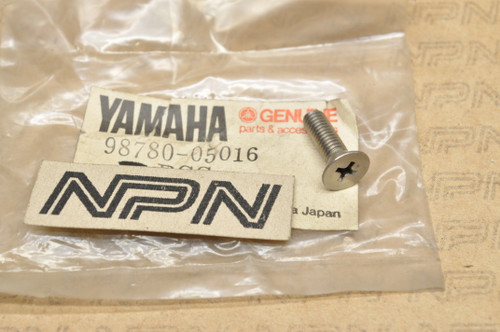 NOS Yamaha FZR1000 YZF600 YZF750 Flat Head Screw 98780-05016