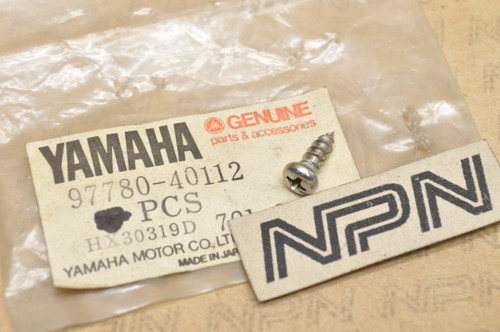 NOS Yamaha FJ1200 IT490 XV1100 XV750 XVZ13 YZ250 YZ400 YZ490 Screw 97780-40112