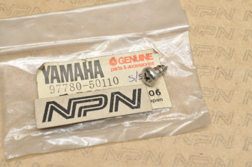 NOS Yamaha SR500 TT500 WR250 WR500 XJ650 XT500 YZ250 YZ80 Screw 97780-50110