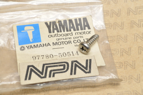 NOS Yamaha CV50 CV80 FJ1200 LC50 MJ50 PW50 QT50 YT60 Screw 97780-50514
