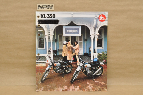 Vtg 1974 Honda XL350 K0 XL250 K1 Motorcycle Dealer Sales Spec Brochure Poster