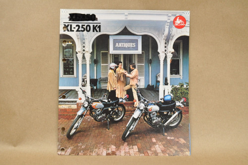 Vtg 1974 Honda XL350 K0 XL250 K1 Motorcycle Dealer Sales Spec Brochure Poster