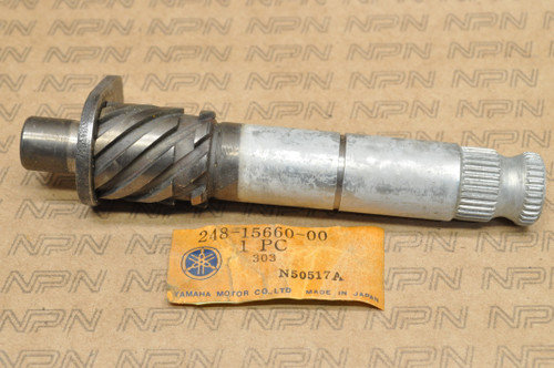 NOS Yamaha 1969 AT1 CT1 Kick Start Starter Axle 248-15660-00