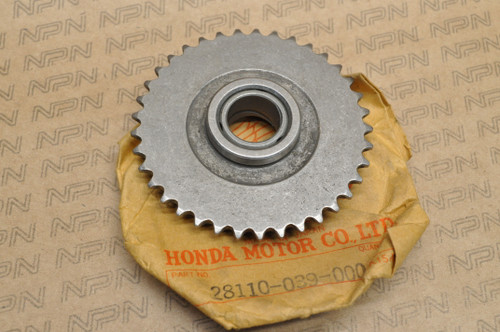 NOS Honda C70 K1 C70M Starter Starting Sprocket Gear 37T 28110-039-000