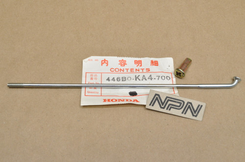 NOS Honda 1982 CR125 R CR250 R CR480 R Front Wheel Spoke B & Nipple 446B0-KA4-700
