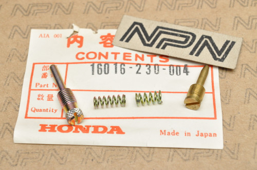 NOS Honda CD125 Carburetor Adjustment Screw Set 16016-230-004