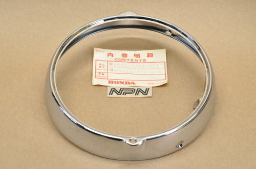 NOS Honda CB450 K0 & Late CB72 CB77 CL72 CL77 Head Light Bezel Ring 33101-283-003