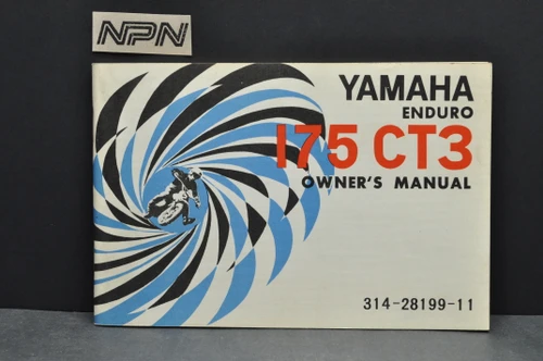 Vtg NOS 1972 Yamaha 175 Enduro CT3 Motorcycle Owners Manual Printed in '73