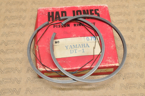 NOS Yamaha 1968-71 DT1 Hap Jones .75 Oversize Piston Ring Set 214-11601-32