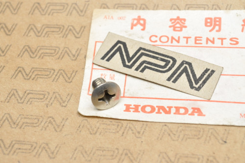 NOS Honda CL70 CT110 CT70 CT70H CT90 Heat Shield Oval Screw 93700-06010-49