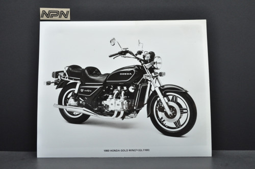 Vintage 1980 Honda GL1100 Gold Wing Motorcycle Dealer Spec Photo