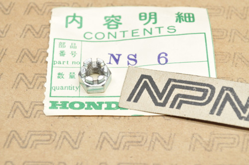 NOS Honda CL72 CL77 CL90 S90 Lever or Air Cleaner 6mm Castle Nut 94011-06000
