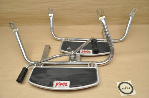 Vtg Used Honda Harley Yamaha Motorcycle Triple A Floorboards Foot Rest Pedal Assembly