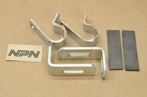 NOS Honda Yamaha Motorcycle Triple A Saddle Bag Mount Bracket Hardware Lot