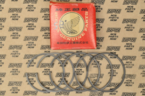 NOS Honda CA77 .25 Oversize Piston Ring Set for 2 Pistons= 6 Rings 13020-266-000