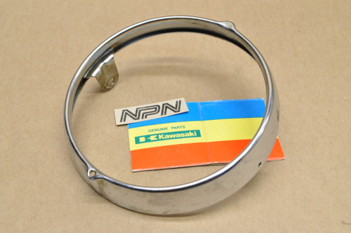 NOS Kawasaki D1 J1 Head Light Lamp Rim Ring Bezel 23006-006