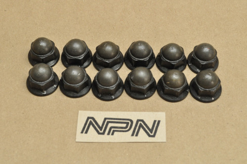 Vtg OEM Honda ATC250 CB1000 CB1100 CB750 CB900 TRX250 XR350 Nut 10mm Qty12 90202-438-000