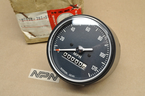 NOS Honda CB450 CL450 Speedometer MPH Odometer Gauge Meter 37230-292-672