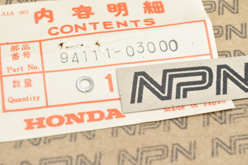 NOS Honda CB750 CB77 CL450 CL77 CT70 MT250 SL350 Z50 Washer 94111-03000