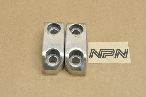 Vtg OEM Honda 83 CB1000 C 82 VF750 C V45 Handlebar Upper Holder Clamp Set 53236-MB1-000