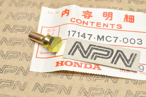 NOS Honda CX500 CX650 GL1200 Gold Wing Throttle Body Sensor Bolt 17147-MC7-003