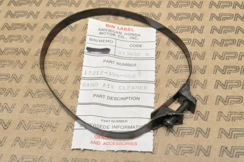 NOS Honda XL350 K0-K1 Air Filter Cleaner Element Band Clamp 17212-356-000