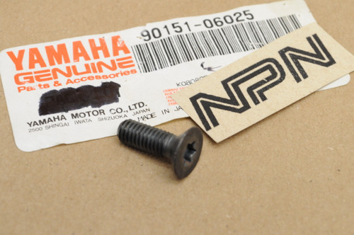 NOS Yamaha YFM350 DT50 FJ1100 FJ1200 Countersunk Screw 90151-06025
