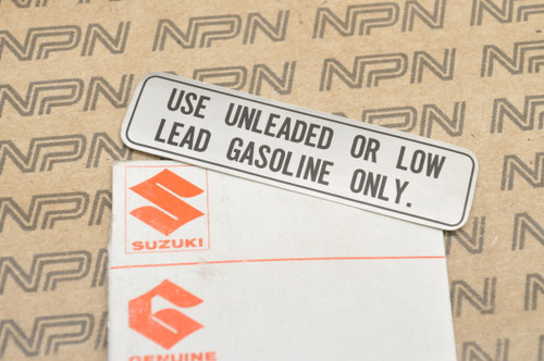 NOS Suzuki 1975-76 RE5 Fuel Gas Tank Label Decal Sticker 68364-37610