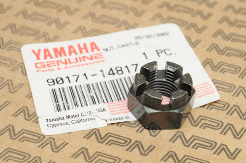 NOS Yamaha 1999 YFM250 Front Wheel Hub Castle Nut 90171-14817