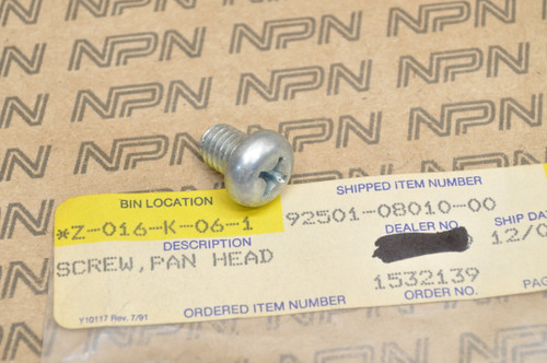 NOS Yamaha DT250 DT400 IT200 MX100 TY350 XS1 XS2 YZ250 Screw 92501-08010