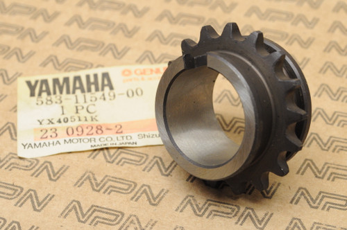 NOS Yamaha 1976-81 TT500 XT500 1978-81 SR500 Cam Chain Timing Sprocket 17T 583-11549-00