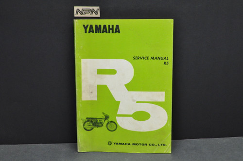 VTG 1970 Yamaha R5 350 Motorcycle Shop Service Manual Wiring Diagram