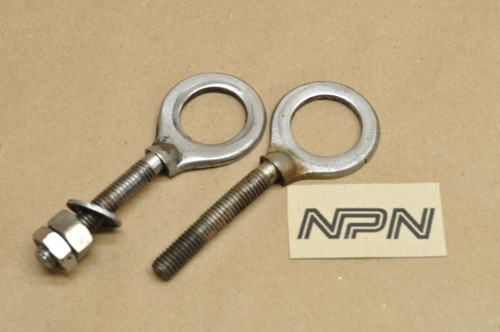 Vintage OEM Yamaha DS6 YDS3 YM1 Drive Chain Adjuster Qty2 156-25389-00