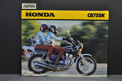 VTG NOS 1980 Honda CB750 K Brochure Whipps Marine Sales Salem IL Dealer Stamp