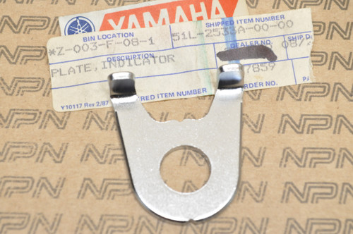 NOS Yamaha 1987 SRX250 1987-92 YZ80 Chain Tensioner Indicator Plate 51L-2533A-00