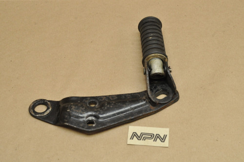 Vtg OEM Yamaha DS7 R5 RD250 RD350 Left Rear Foot Peg Rest & Bracket 278-21445-00