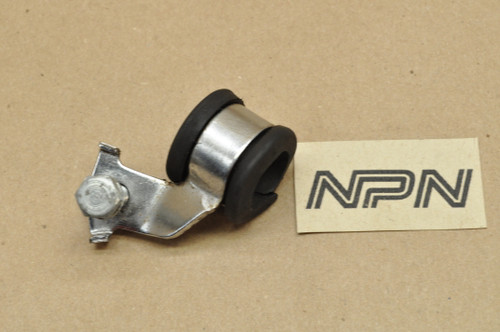 Vtg OEM Yamaha 1976-77 RD400 Front Brake Hose Clamp Bracket Holder 1A0-25876-00