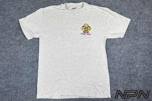 Vintage 1996 Honda Hoot Shirt Mens Large Gray Event Staff Motorcycle Rally Tee