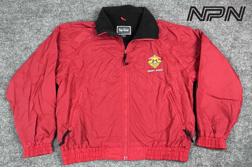 Vintage 1996 Honda Hoot Jacket Mens XL Red Event Staff Motorcycle Rally