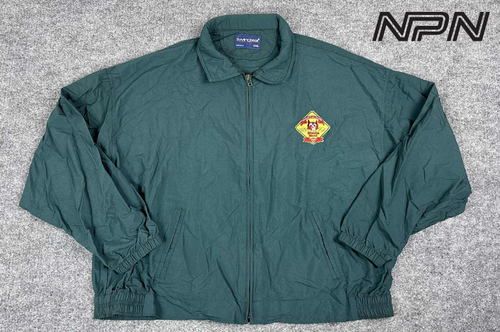 Vintage 1997 Honda Hoot Jacket Mens XXL Green Event Staff Motorcycle Rally