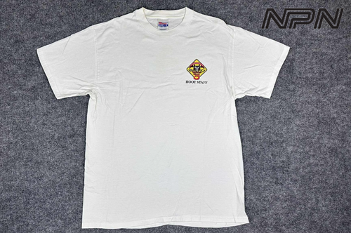 VTG 1998 Honda Hoot Shirt Mens XL White 5th Annual Event Staff Motorcycle Rally