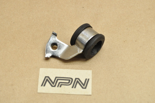 Vintage OEM Yamaha 1976-77 RD400 Front Brake Hose Clamp Bracket Holder 1A0-25876-00