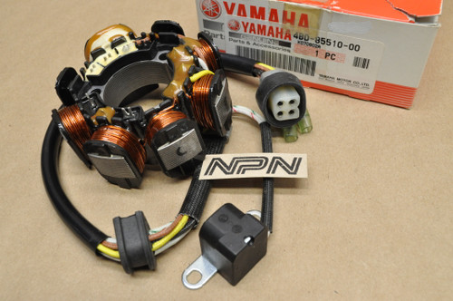 NOS Yamaha 1992-93 YFB250 Timberwolf Stator Magneto Assembly 4BD-85510-00