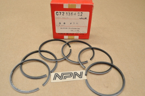 NOS Honda CA72 .50 Oversize Piston Ring Set for 2 Pistons = 6 Rings 13032-259-000