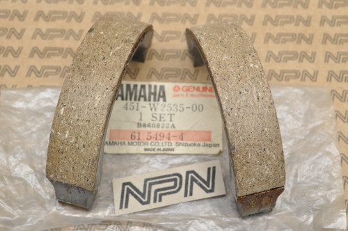 NOS Yamaha BW80 LC50 PW80 TY80 YZ50 YZ60 YZ80 Brake Shoe Set 451-W2535-00